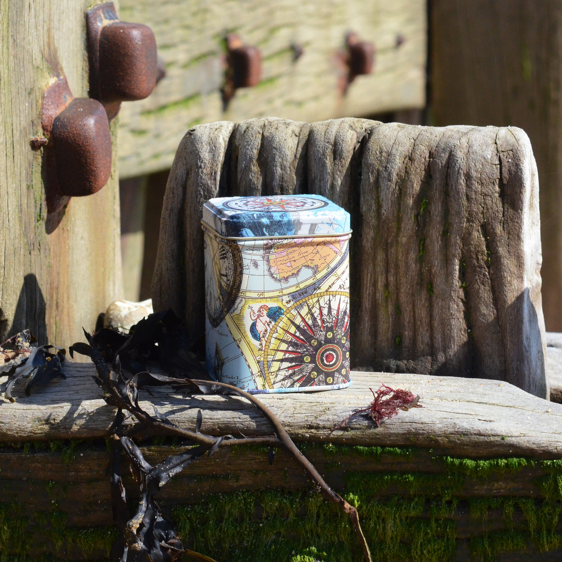 Adventure Small Square Tin - Kitchentins.com