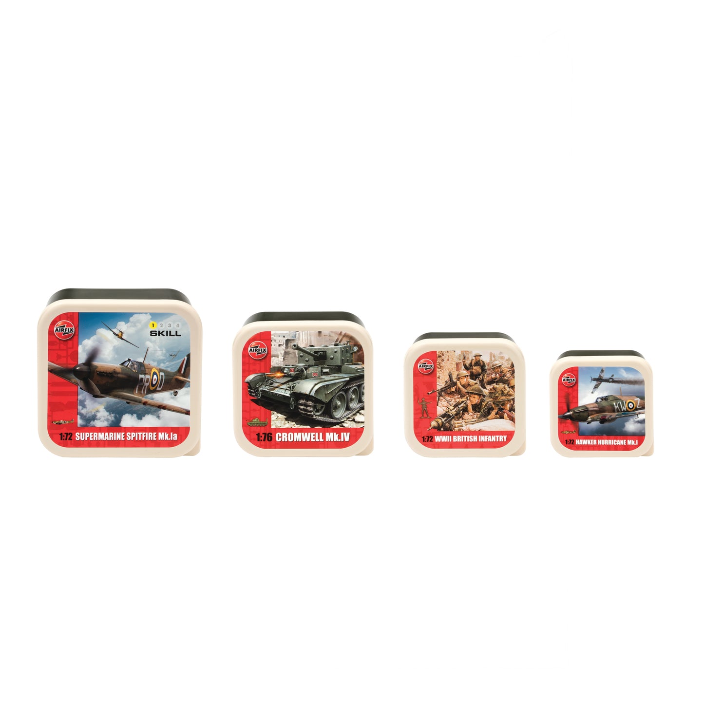 Airfix Snack Tubs- Set of 4 - Kitchentins.com