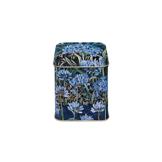 Arts & Crafts Agapanthus Small Square Tin - Kitchentins.com