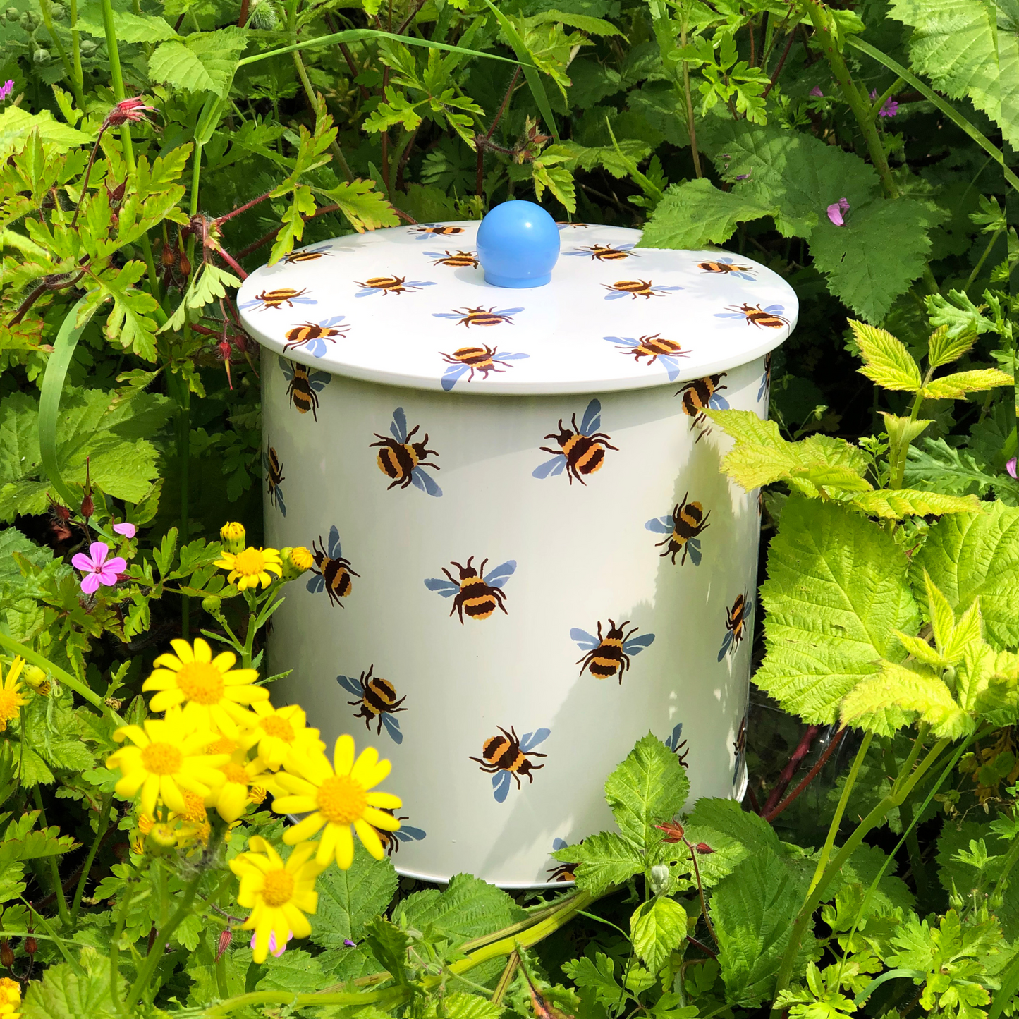 Kitchentins - Emma Bridgewater Blue Winged Bumblebee Biscuit Barrel