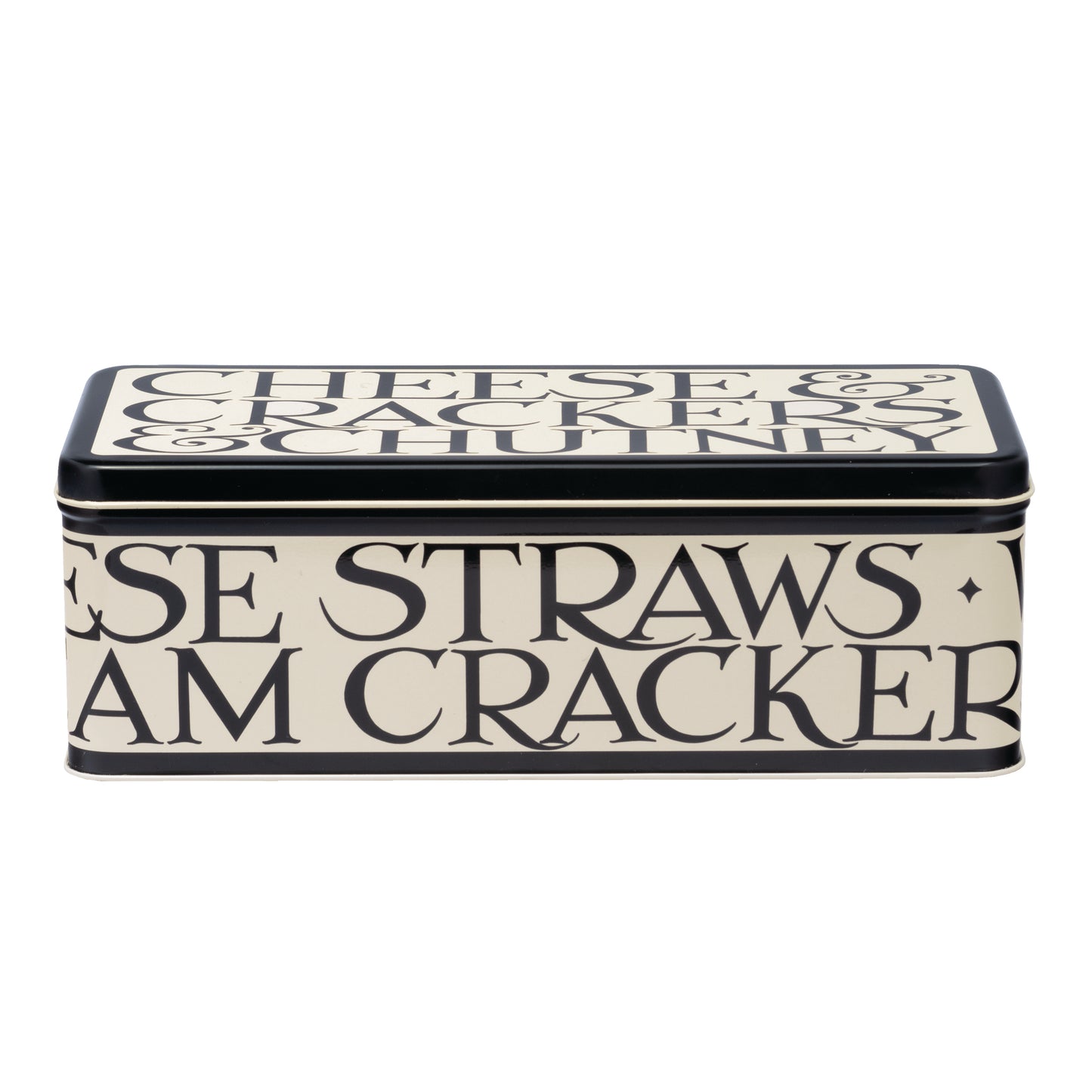Kitchentins - Emma Bridgewater - Rectangular tin with text design on a white background