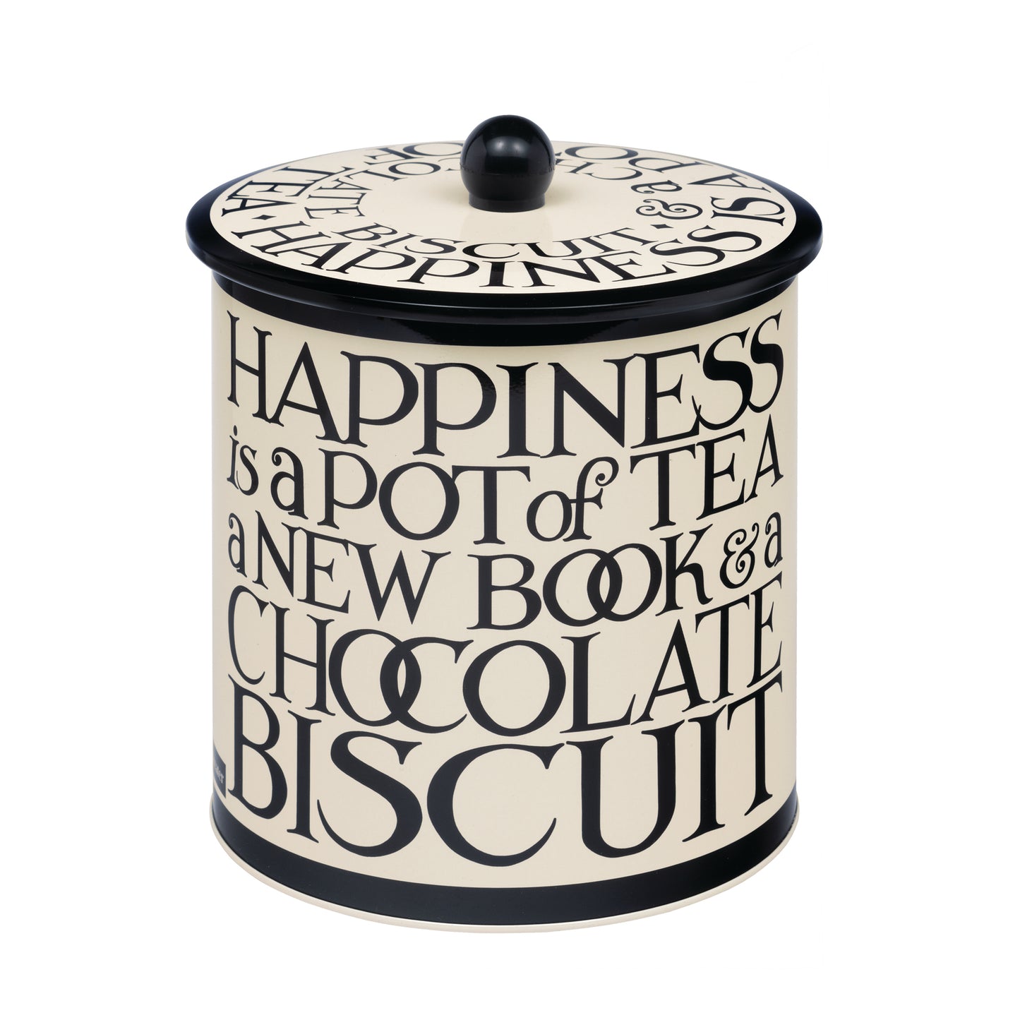 Kitchentins - Emma Bridgewater Black Toast Biscuit Barrel