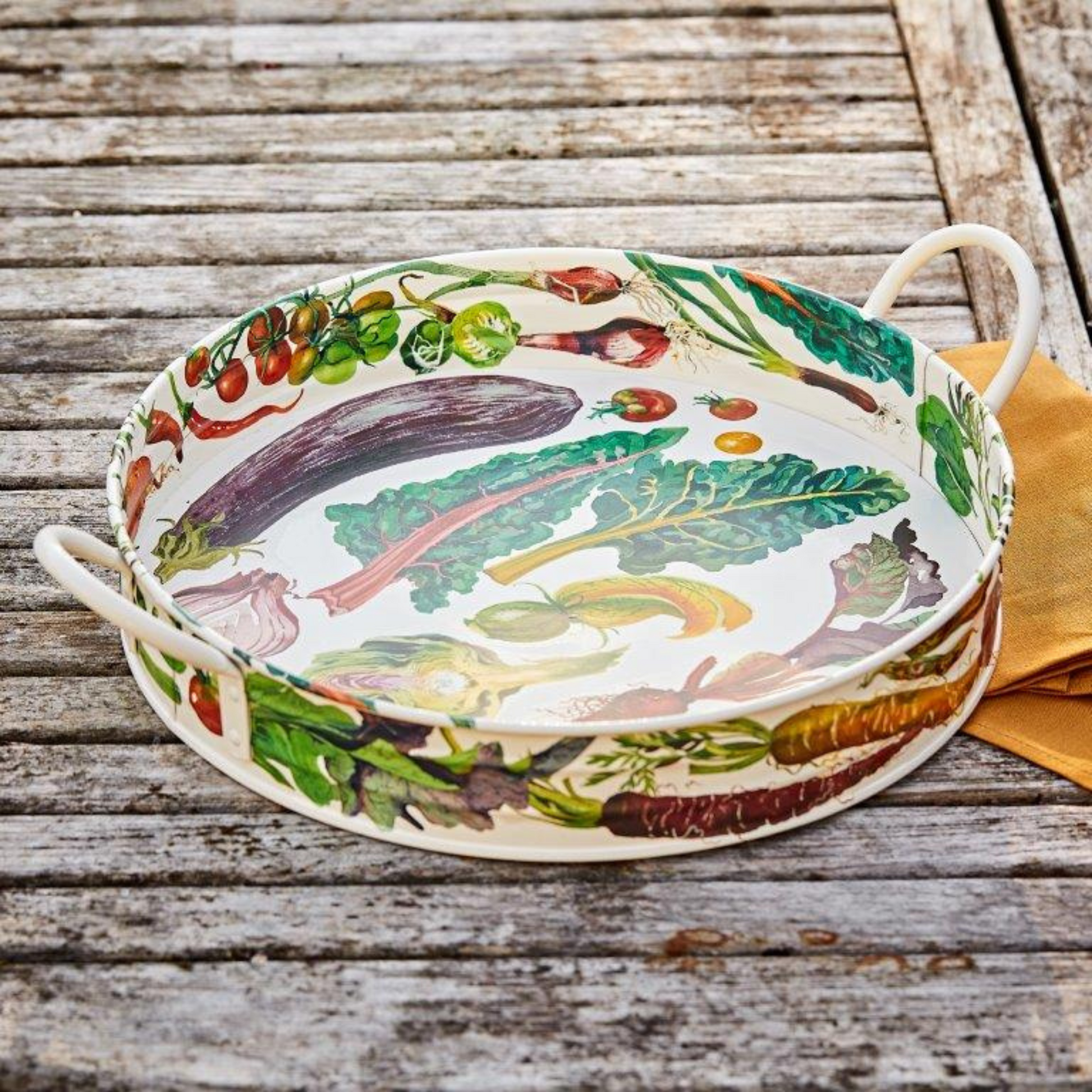 Emma Bridgewater - Dig the Garden Large Handle Tray - Kitchentins.com
