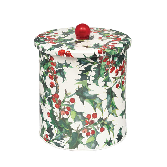 Emma Bridgewater - Holly Medium Biscuit Barrel - Kitchentins.com