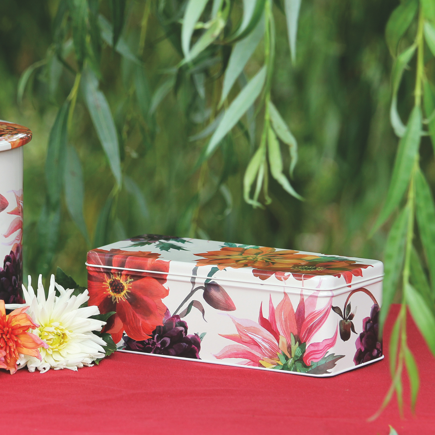 Kitchentins - Emma Bridgewater Flowers Long Deep Rectangular Tin