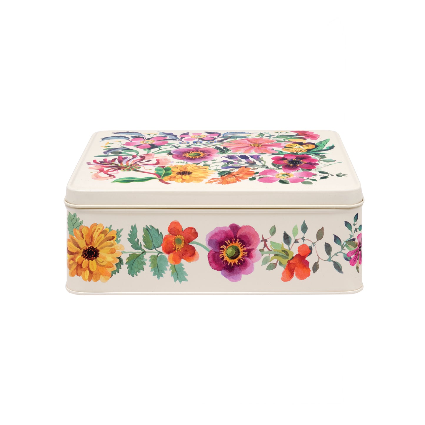 Emma Bridgewater - Garden Flowers Deep Rectangular Tin - Kitchentins.com