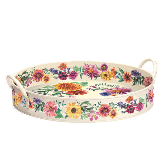 Emma Bridgewater - Garden Flowers Large Handled Tray - Kitchentins.com