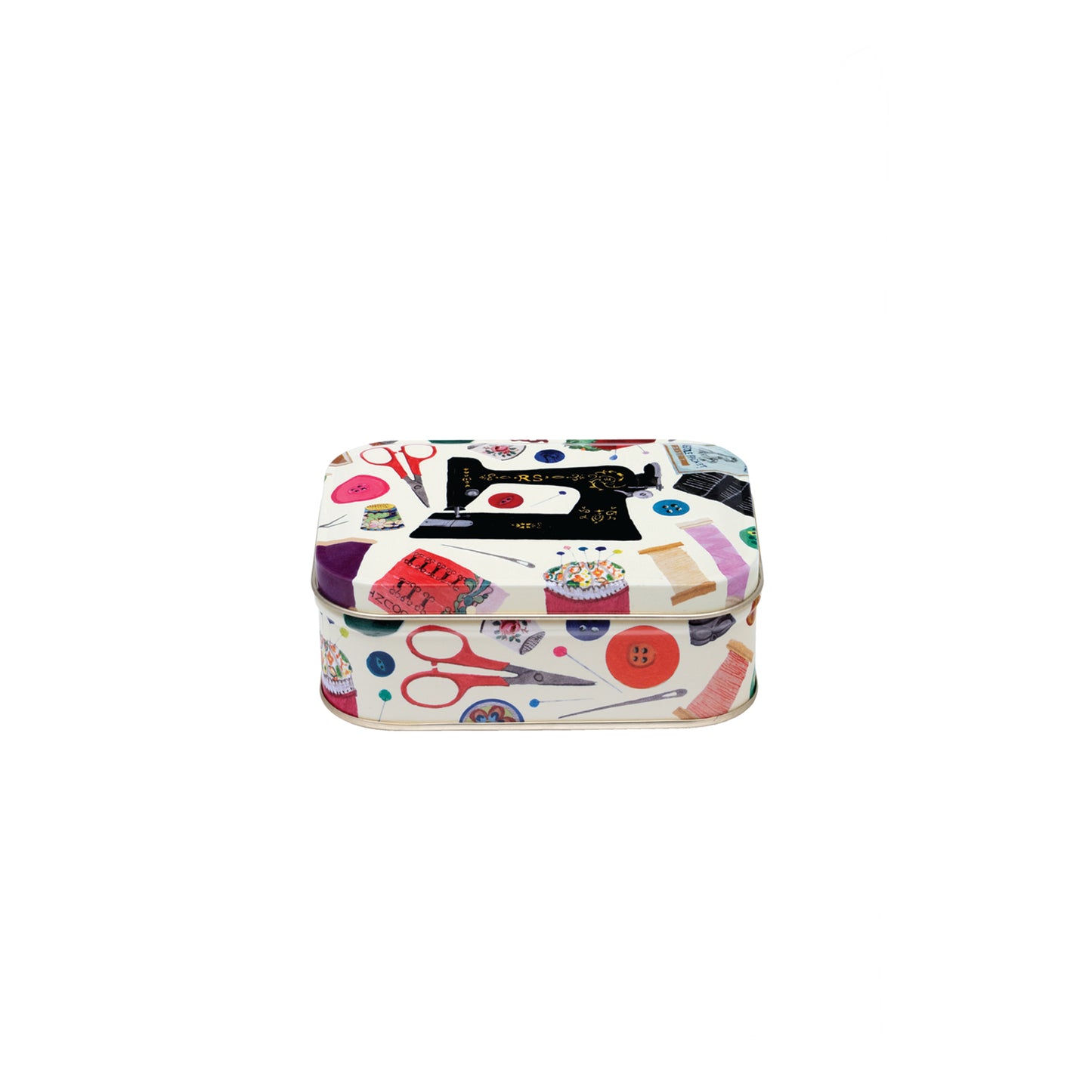 Kitchentins - Neddles & Thread Design Small rectangular tin
