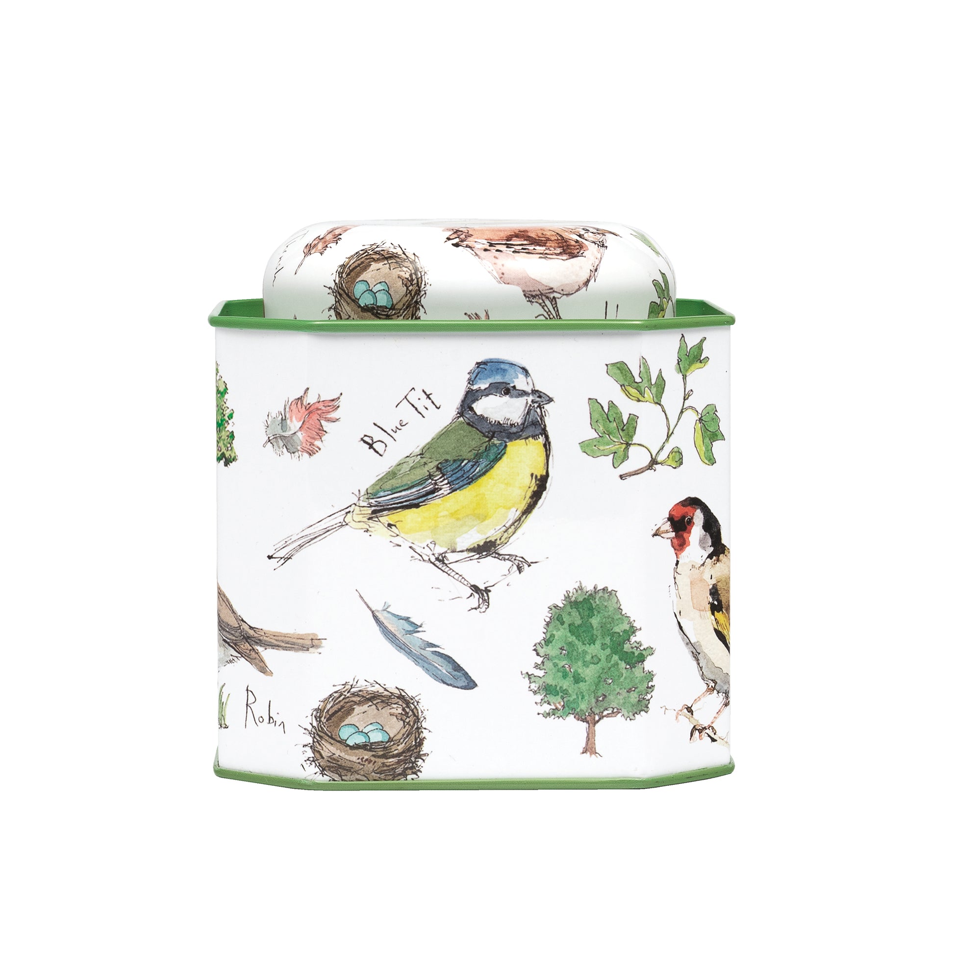 Madeleine Floyd- Birdsong Design Tea Caddy Tin - Kitchentins.com