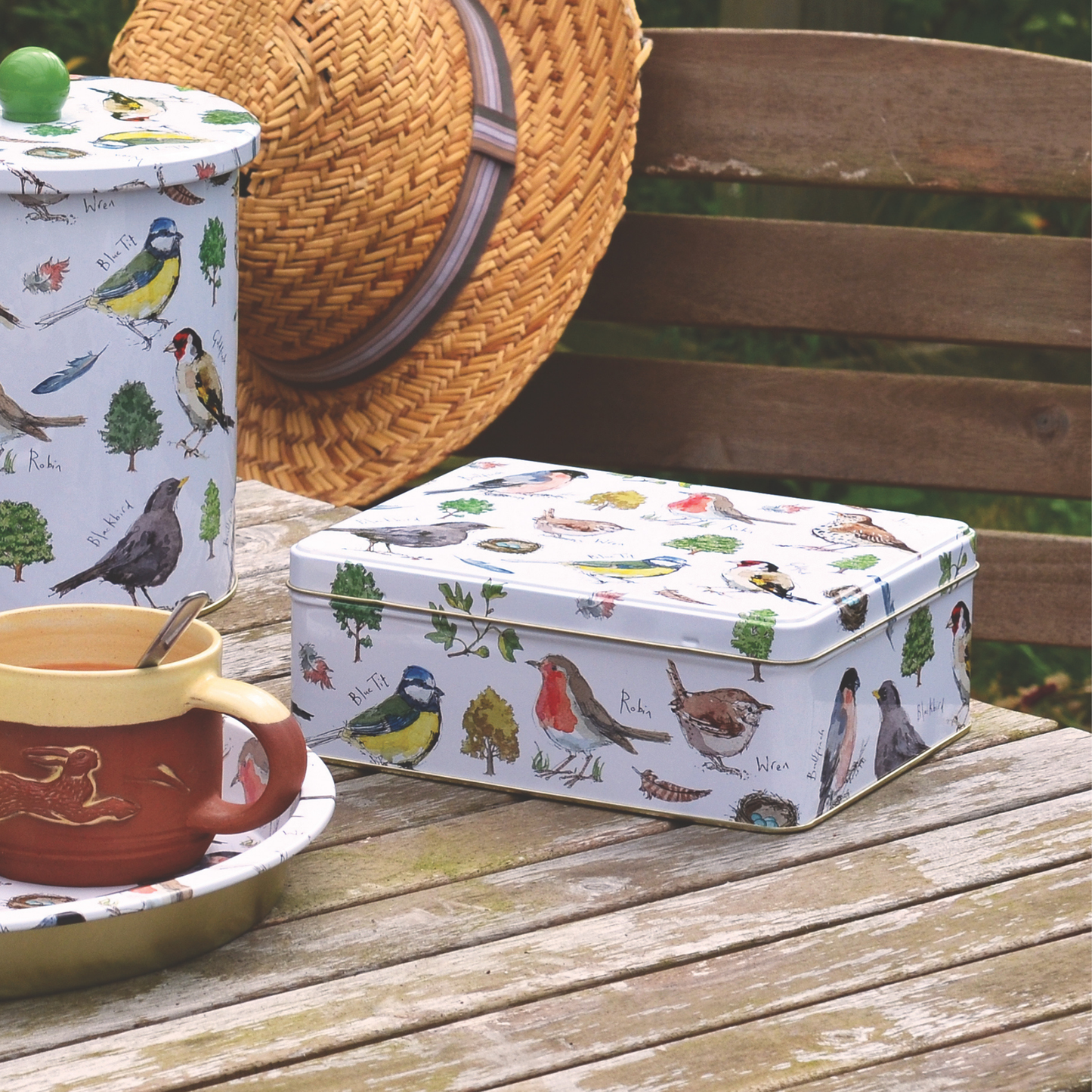 Kitchentins - Madeleine Floyd Birdsong Design Deep Rectangular Tin
