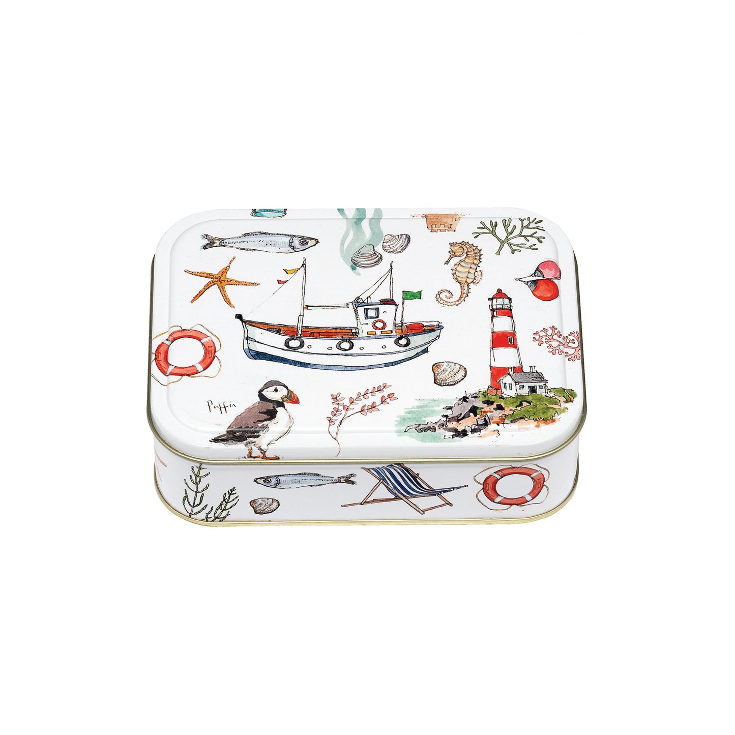 Madeleine Floyd - Seaside Design Small Rectangular Tin - Kitchentins.com