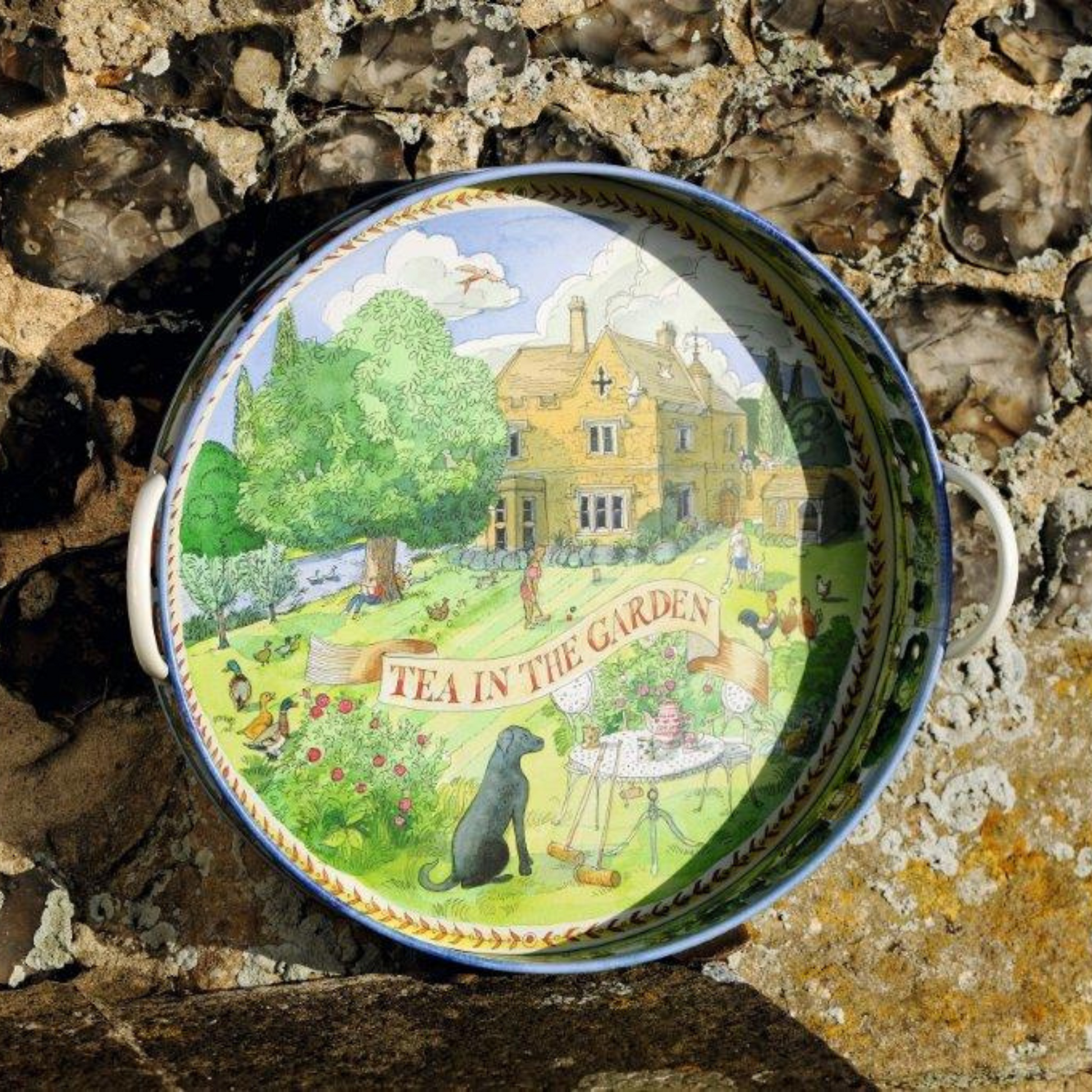 Emma Bridgewater - Tea in The Garden Tray - Kitchentins.com