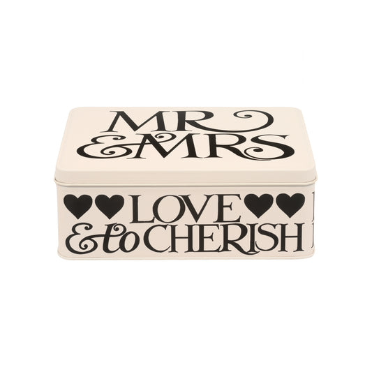 Emma Bridgewater - Mr & Mrs Deep Rectangular Tin - Kitchentins.com