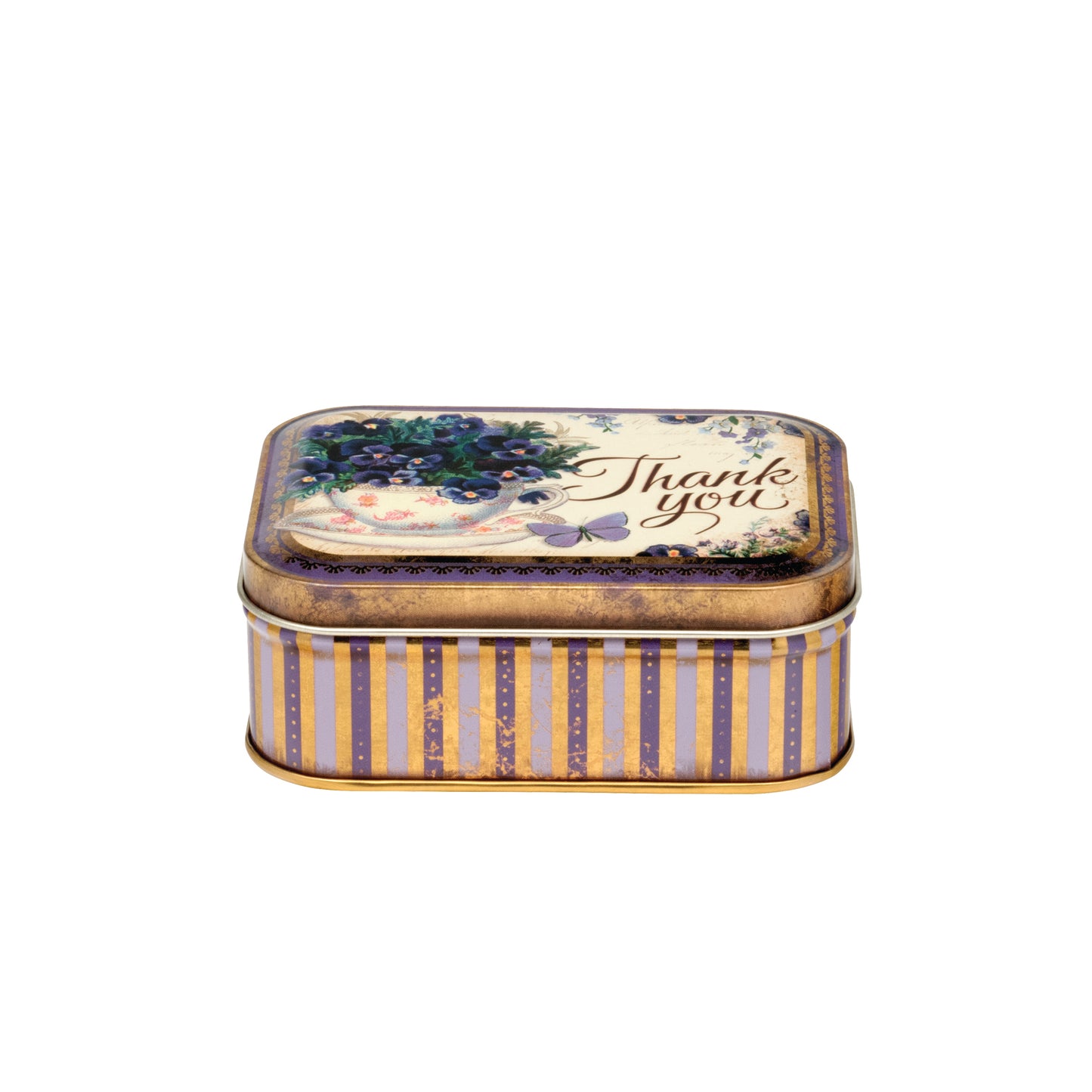 Nostalgia Thank You Small Rectangular Tin - Kitchentins.com