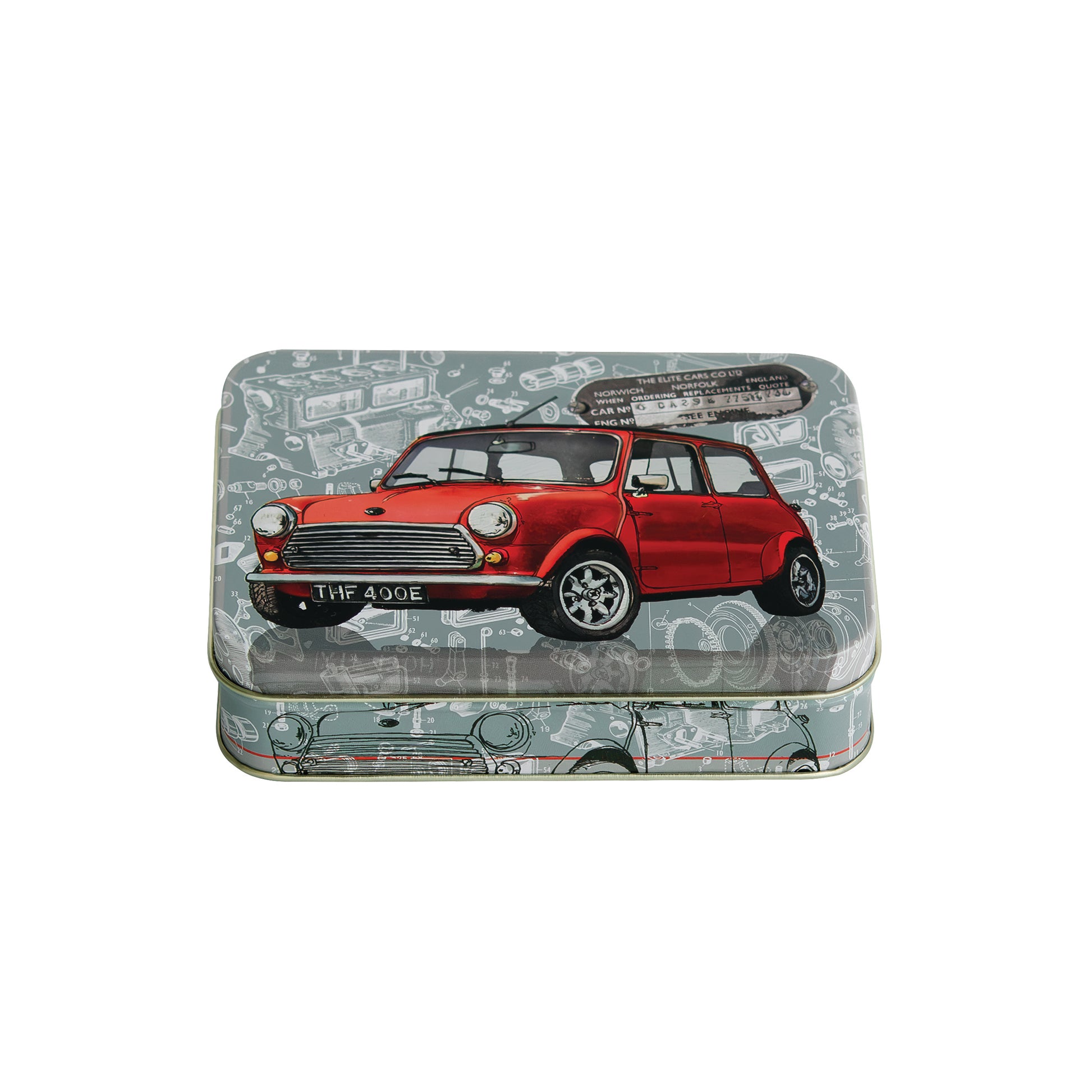 On Road - Small Rectangular Tin - Kitchentins.com