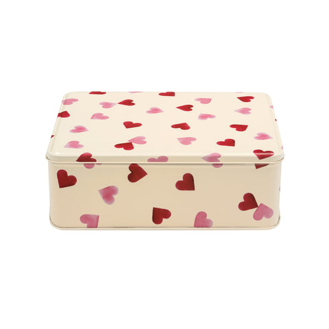 Emma Bridgewater - Pink Hearts Deep Rectangular Tin