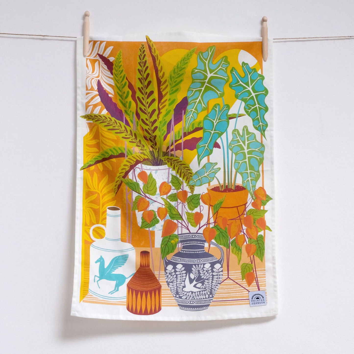Kitchentins - Printer Johnson Vessels Tea Towel