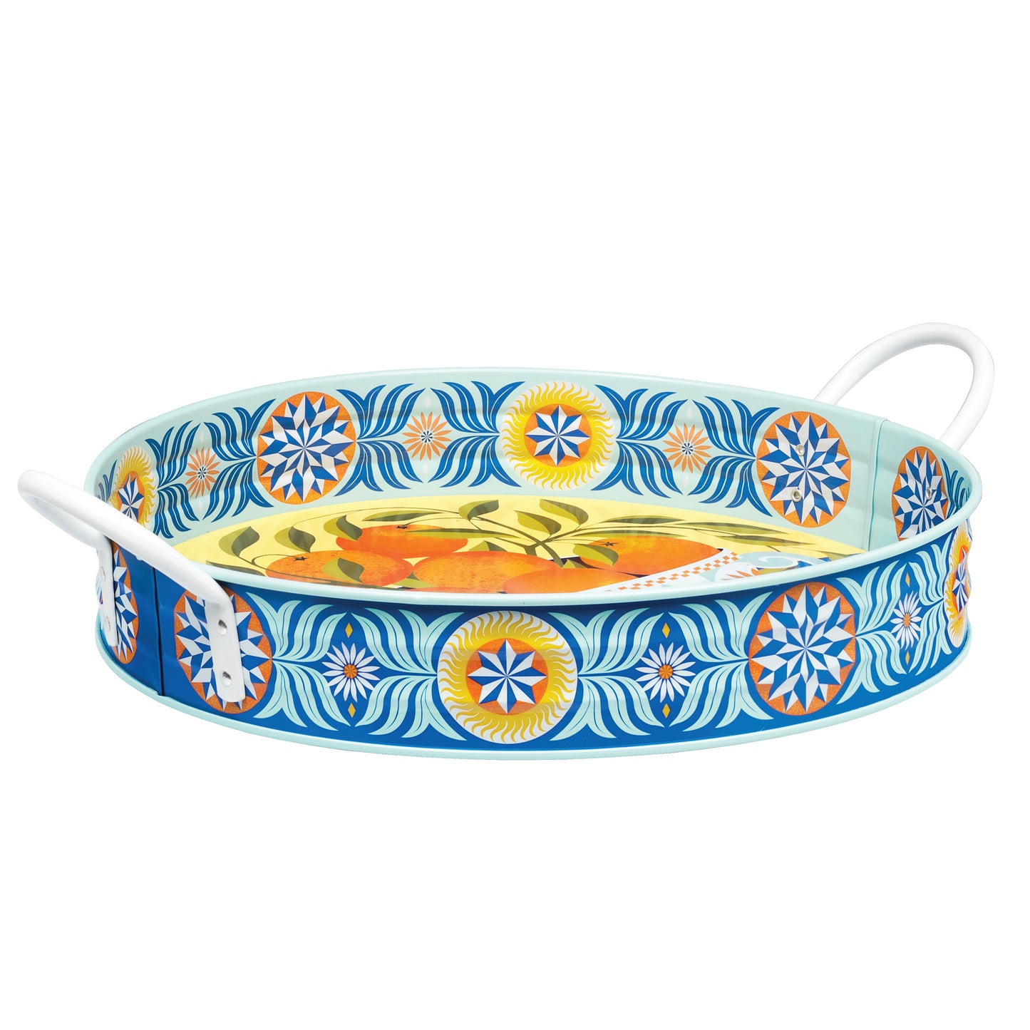 Printer Johnson - Oranges Large Handle Tray - Kitchentins.com