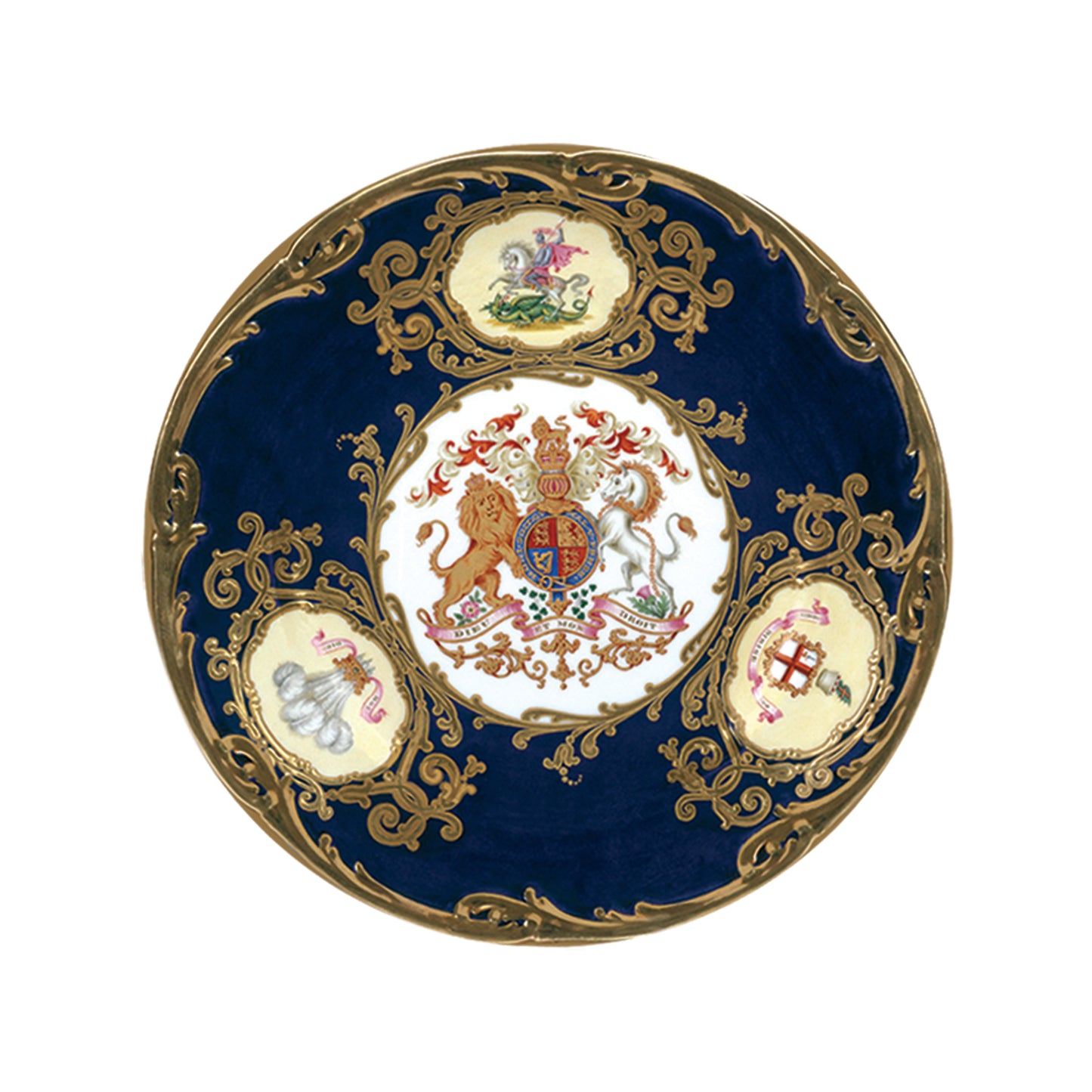 Kitchentins - Decorative Tin Plate- Coal Exchange, Royal Crest design
