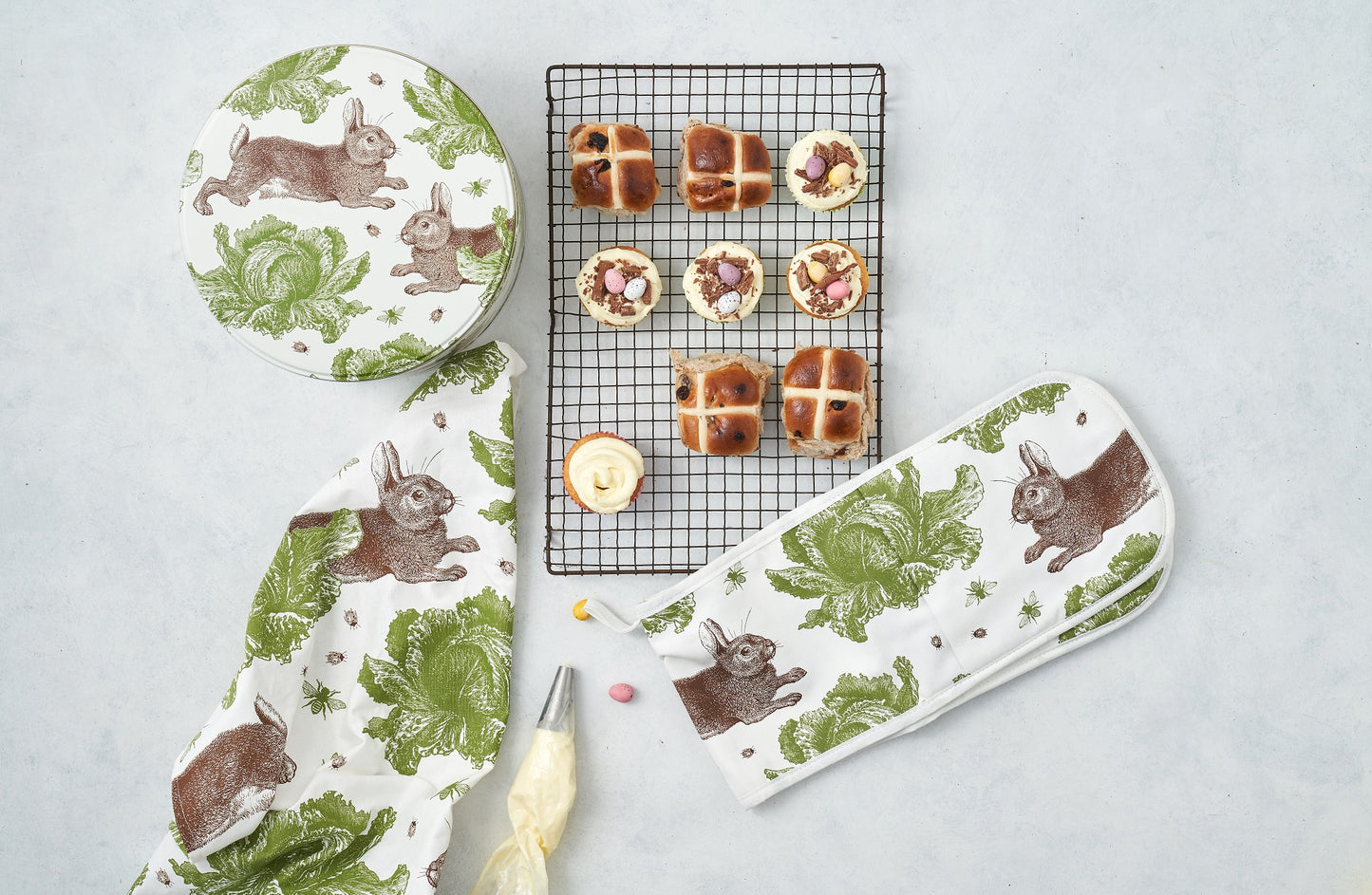 Thornback & Peel - Rabbit & Cabbage Tea Towel - Kitchentins.com