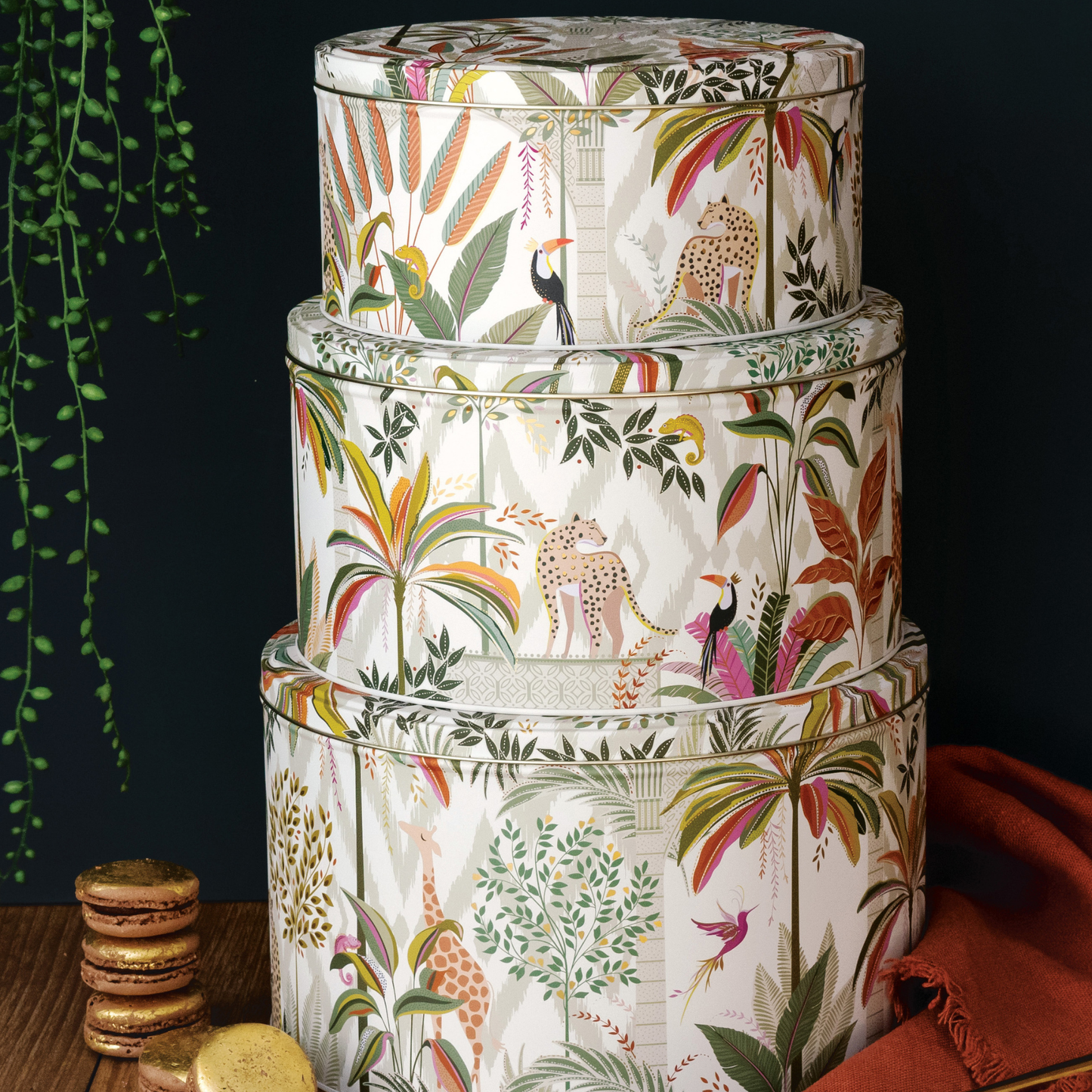 Kitchentins - Sara Miller Palm Garden Set of 3 Cake Tins
