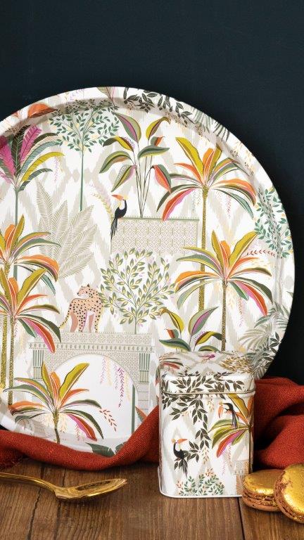 Sara Miller Palm Garden Lifestyle Image - Kitchentins