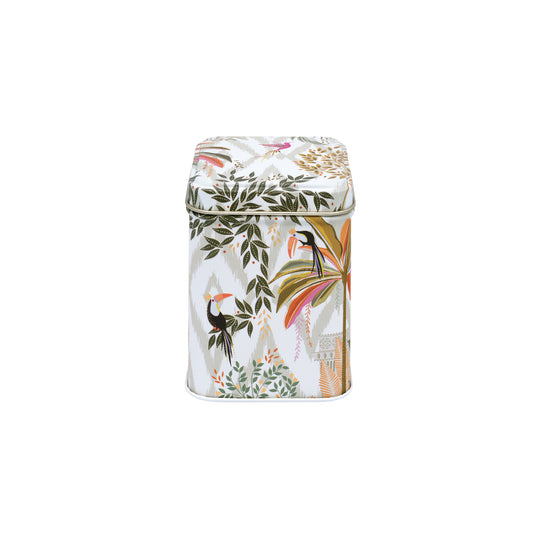 Sara Miller - Palm Garden Small Square Tin - Kitchentins.com