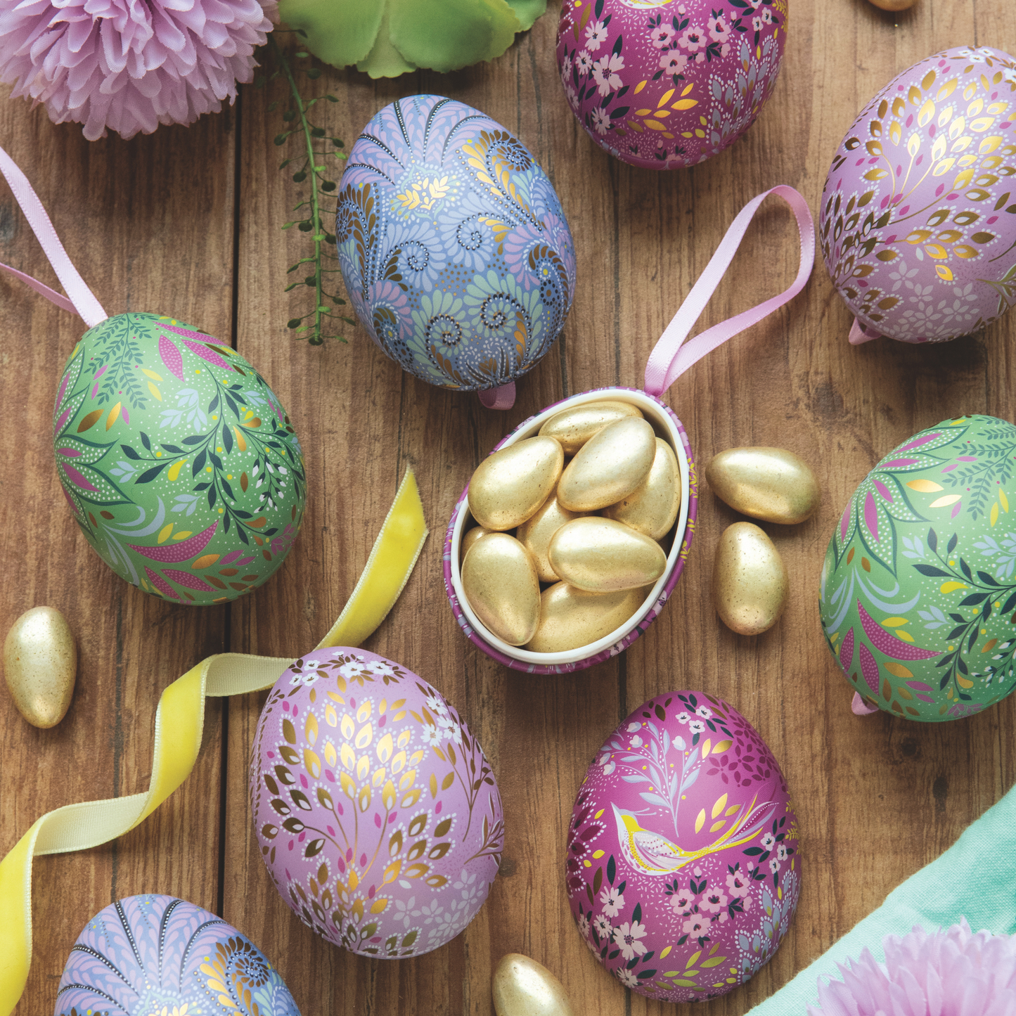 Kitchentins - Sara Miller Set of 4 Mini Egg Tins