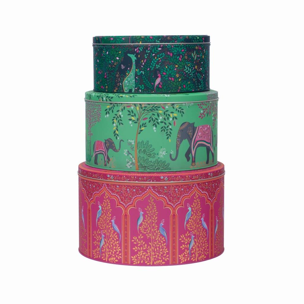 Sara Miller - India Set 3 Round Cake Tins - Kitchentins.com