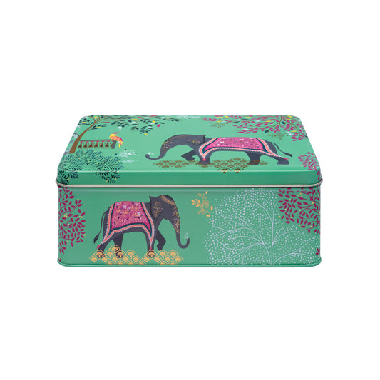 Sara Miller - India Deep Rectangular Tin - Kitchentins.com
