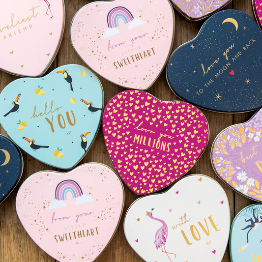 Kitchentins - Sara Miller Little Gestures heart shaped tins