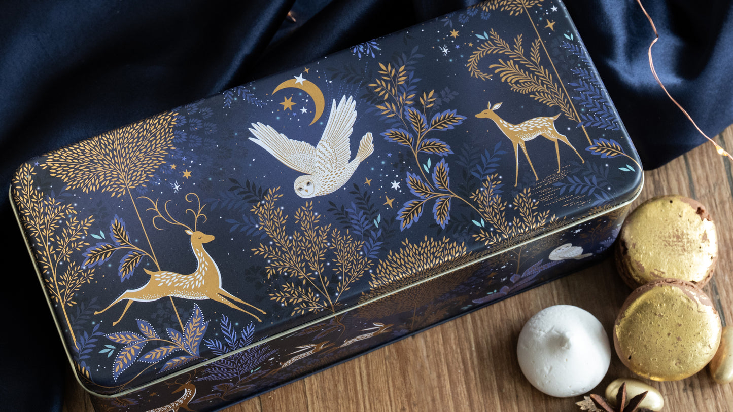 Sara Miller Magical Nightfall Long Deep Rectangular Tin - Kitchentins