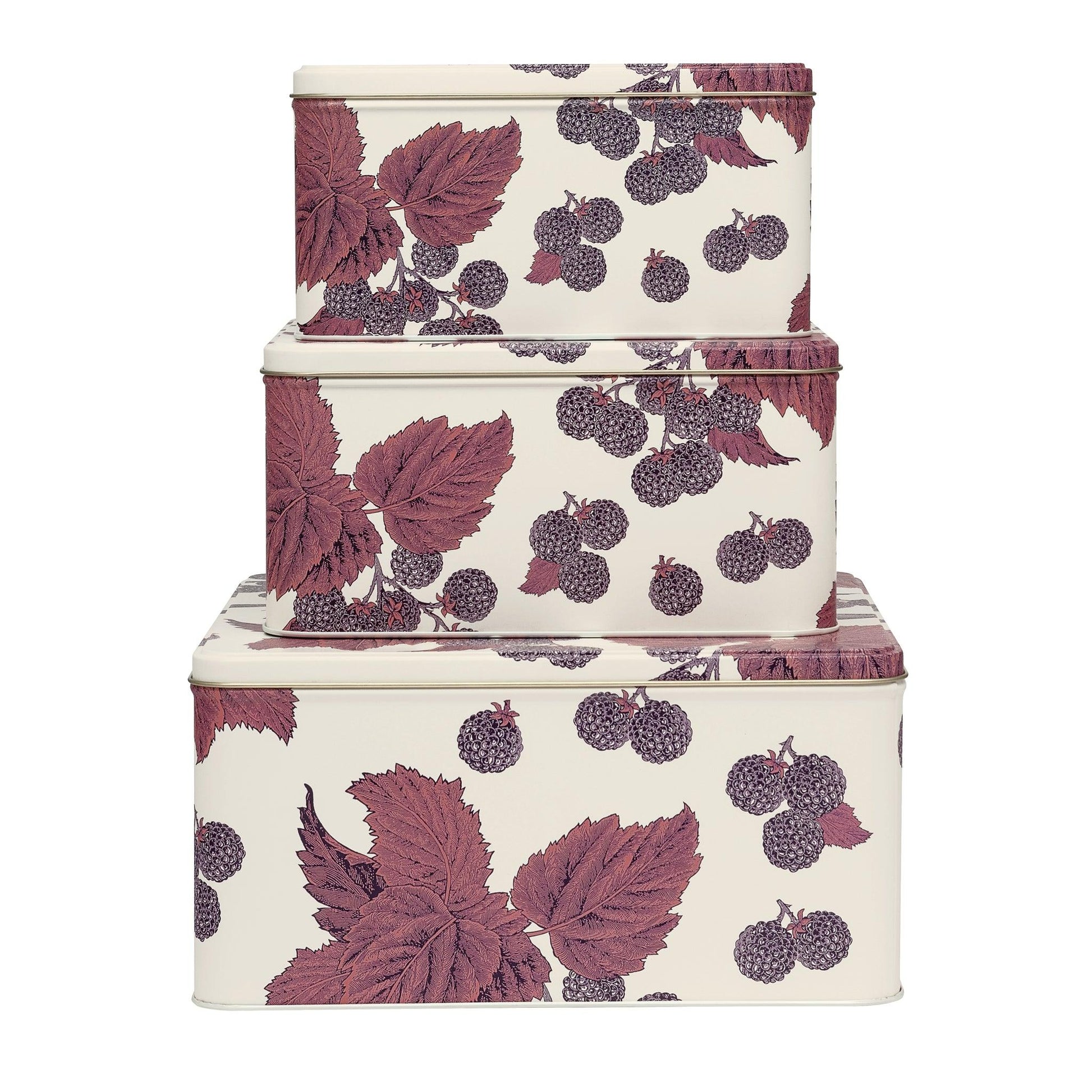 Thornback & Peel - Blackbird & Bramble Square Cake Tin Set - Kitchentins.com