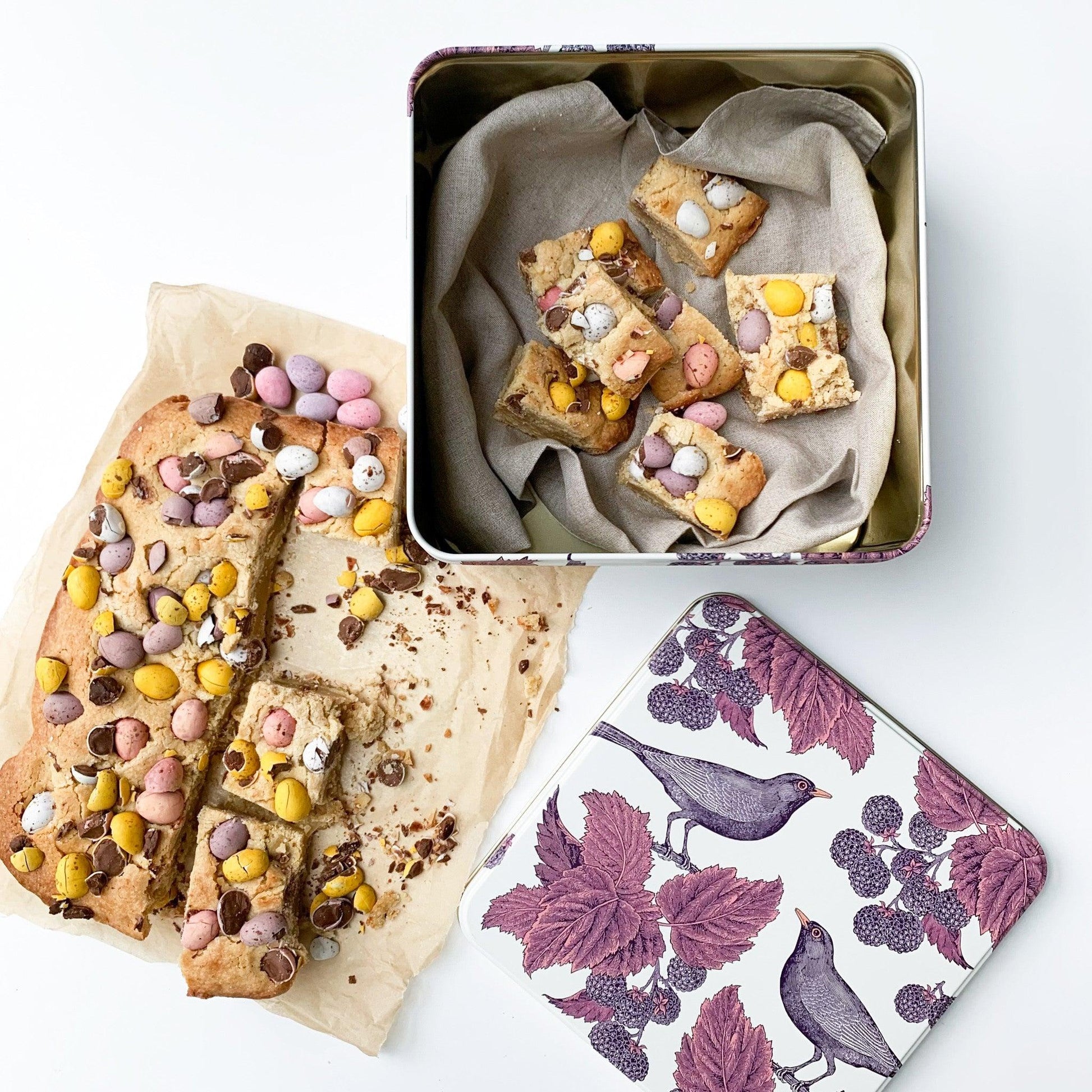 Thornback & Peel - Blackbird & Bramble Square Cake Tin Set - Kitchentins.com