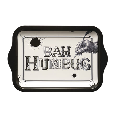 Typography - Bah Humbug Small Tin Tray