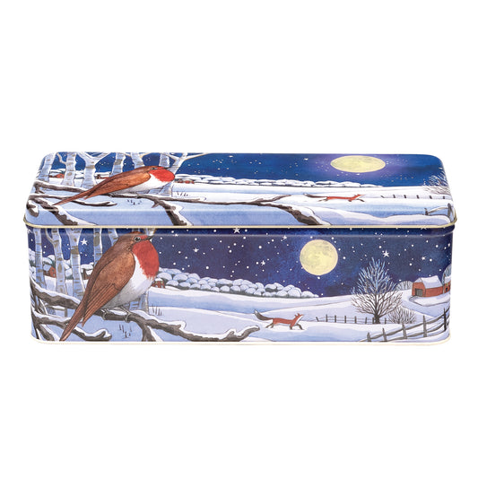 Emma Bridgewater - Winter Animal Robin Long Deep Rectangular - Kitchentins.com