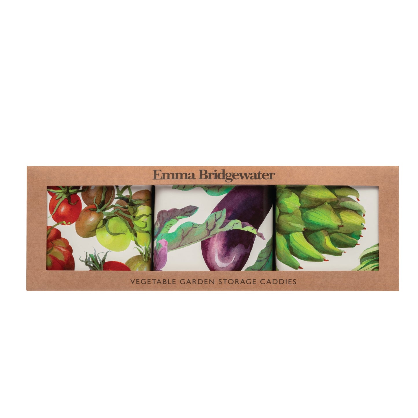 Emma Bridgewater - Dig the Garden Set 3 Square Caddy Set - Kitchentins.com