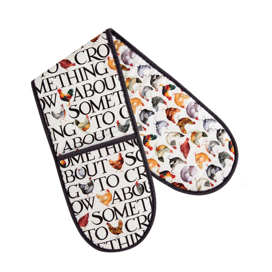 Emma Bridgewater - Hen & Toast Double Oven Gloves - Kitchentins.com