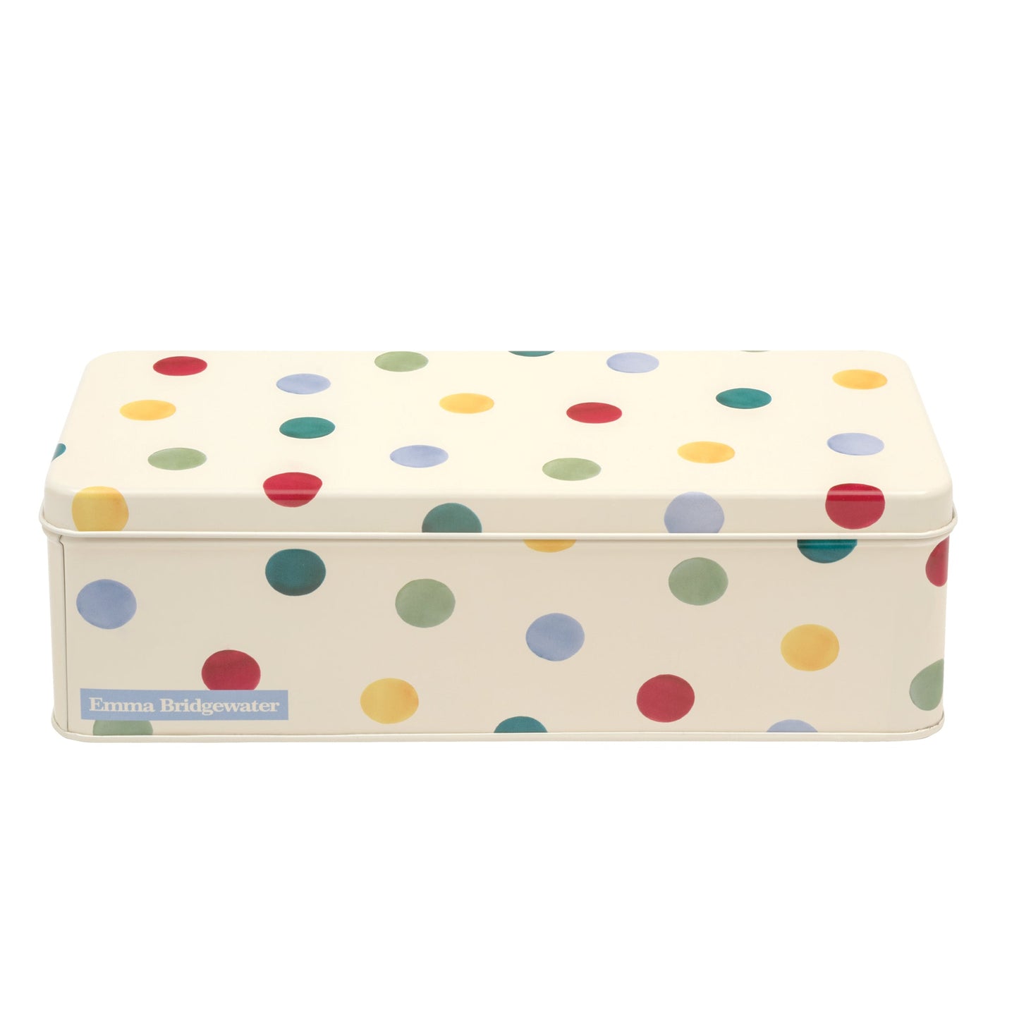 Emma Bridgewater - Polka Dot Original Long Deep Rectangular Tin - Kitchentins.com