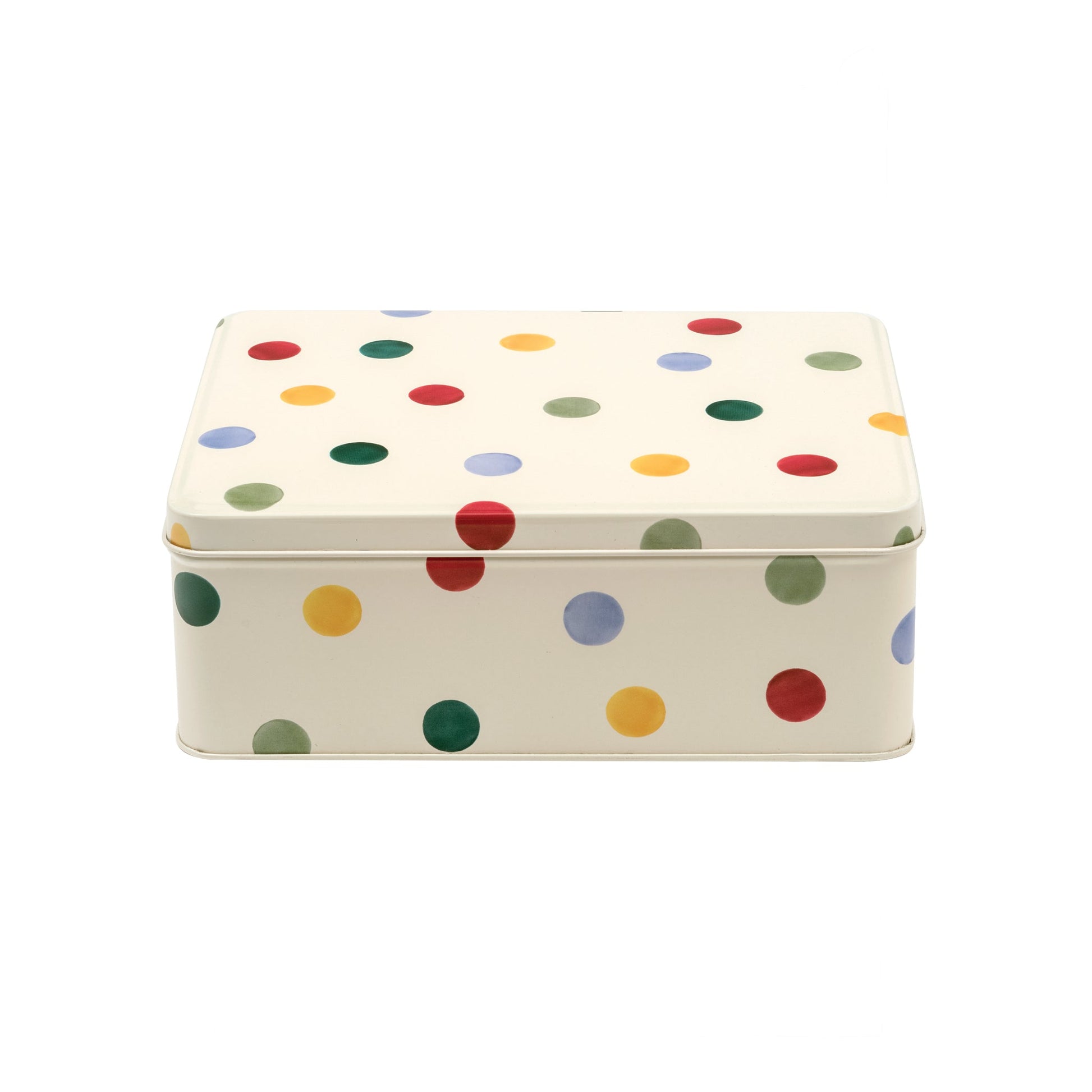 Emma Bridgewater - Polka Dot Deep Rectangular Tin - Kitchentins.com