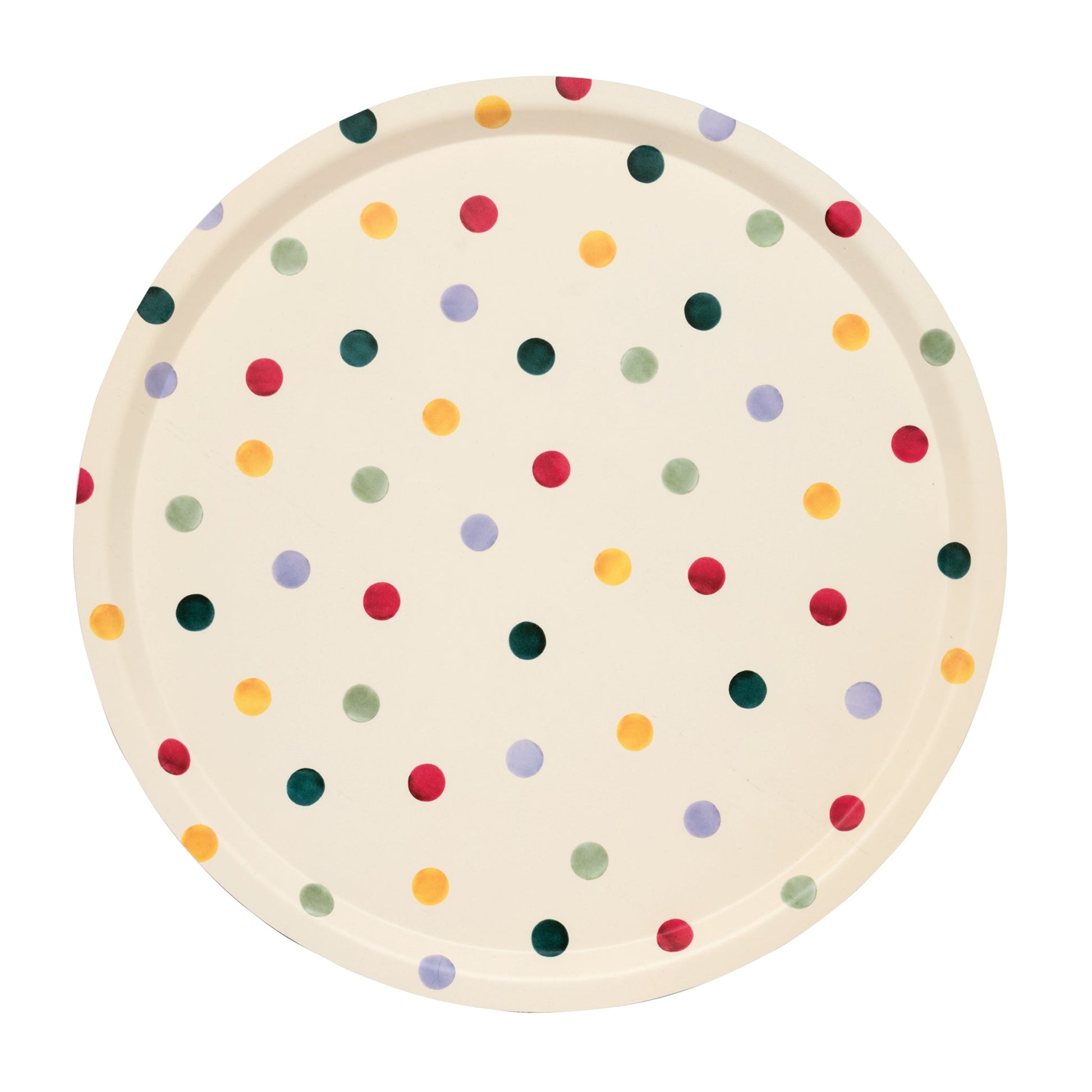 Emma Bridgewater - Polka Dot Birch Round Tray - Kitchentins.com