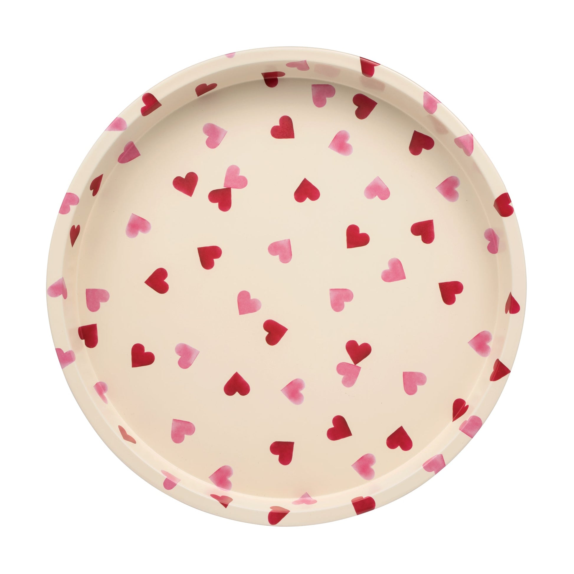 Emma Bridgewater - Pink Hearts Deep Well Tray - Kitchentins.com
