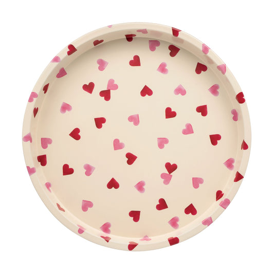 Emma Bridgewater - Pink Hearts Deep Well Tray - Kitchentins.com