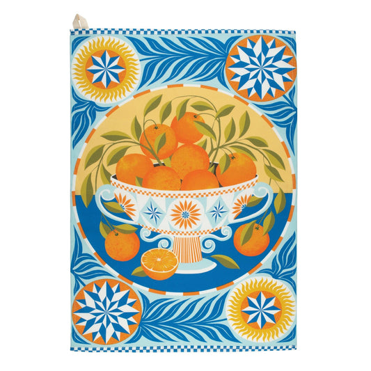 Printer Johnson - Orange Bowl Tea Towel - Kitchentins.com