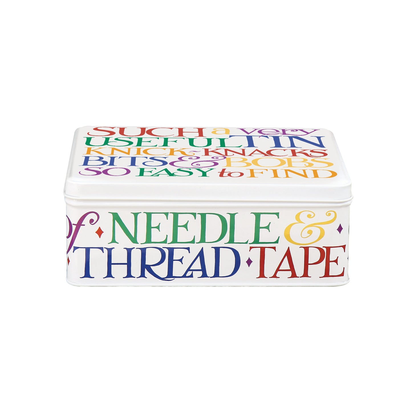 Emma Bridgewater - Rainbow Toast Deep Rectangular Tin - Kitchentins.com
