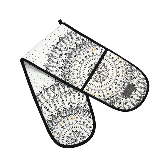 Sara Miller - Artisanne Noir Double Oven Glove - Kitchentins.com