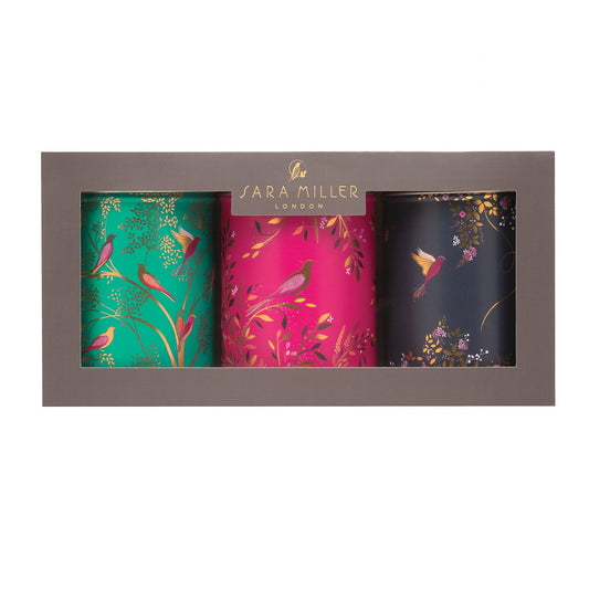 Sara Miller - Chelsea set of 3 Round Tin Caddies - Kitchentins.com