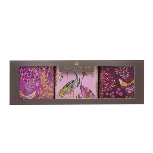 Sara Miller - Haveli Garden Set 3 Square Tin Caddies - Kitchentins.com