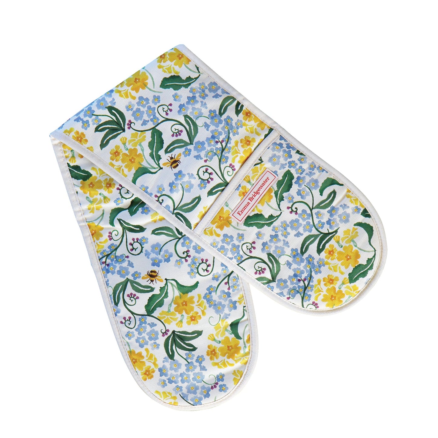 Emma Bridgewater - Forget me not & Yellow Primrose Oven Gloves - Kitchentins.com