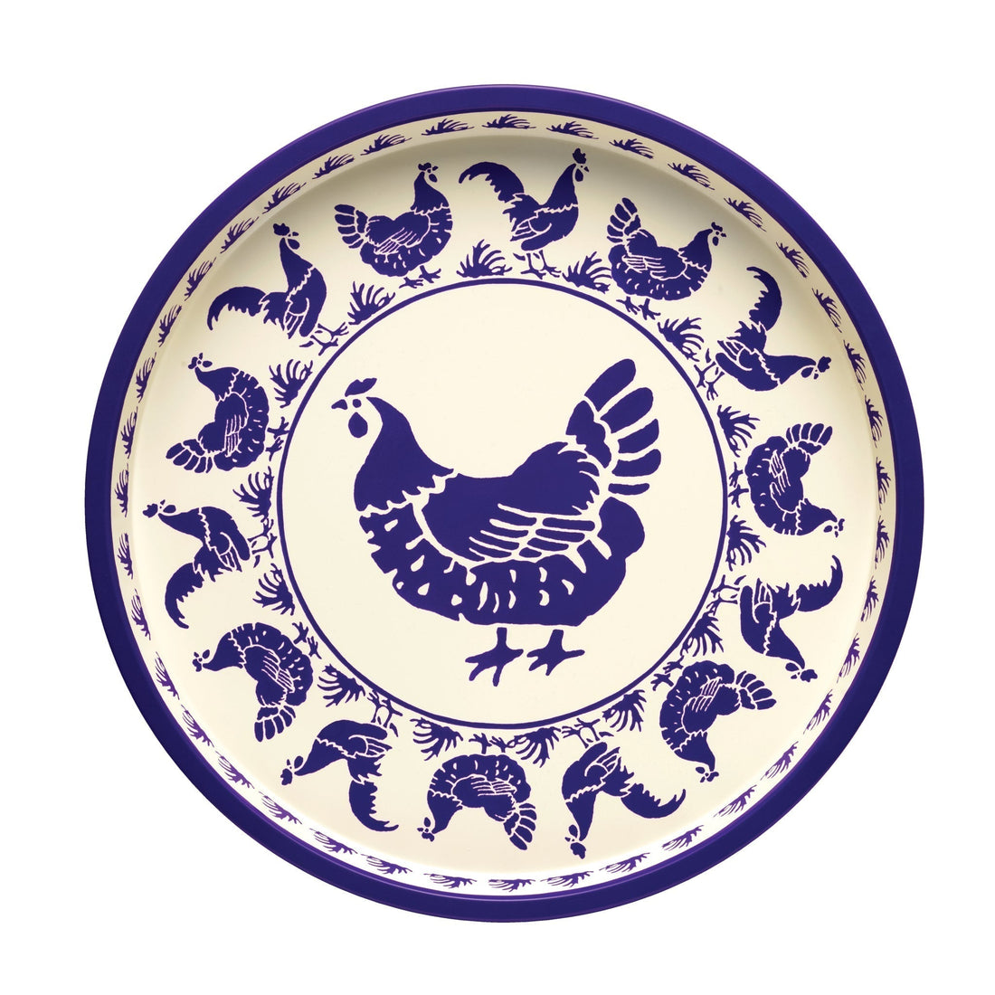 Emma Bridgewater Blue Hens Deepwell Tray - Kitchentins.com